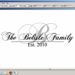 Vinyl Cut Script Lettering For Wall