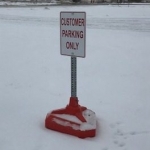 Portable Base Parking Lot Signs